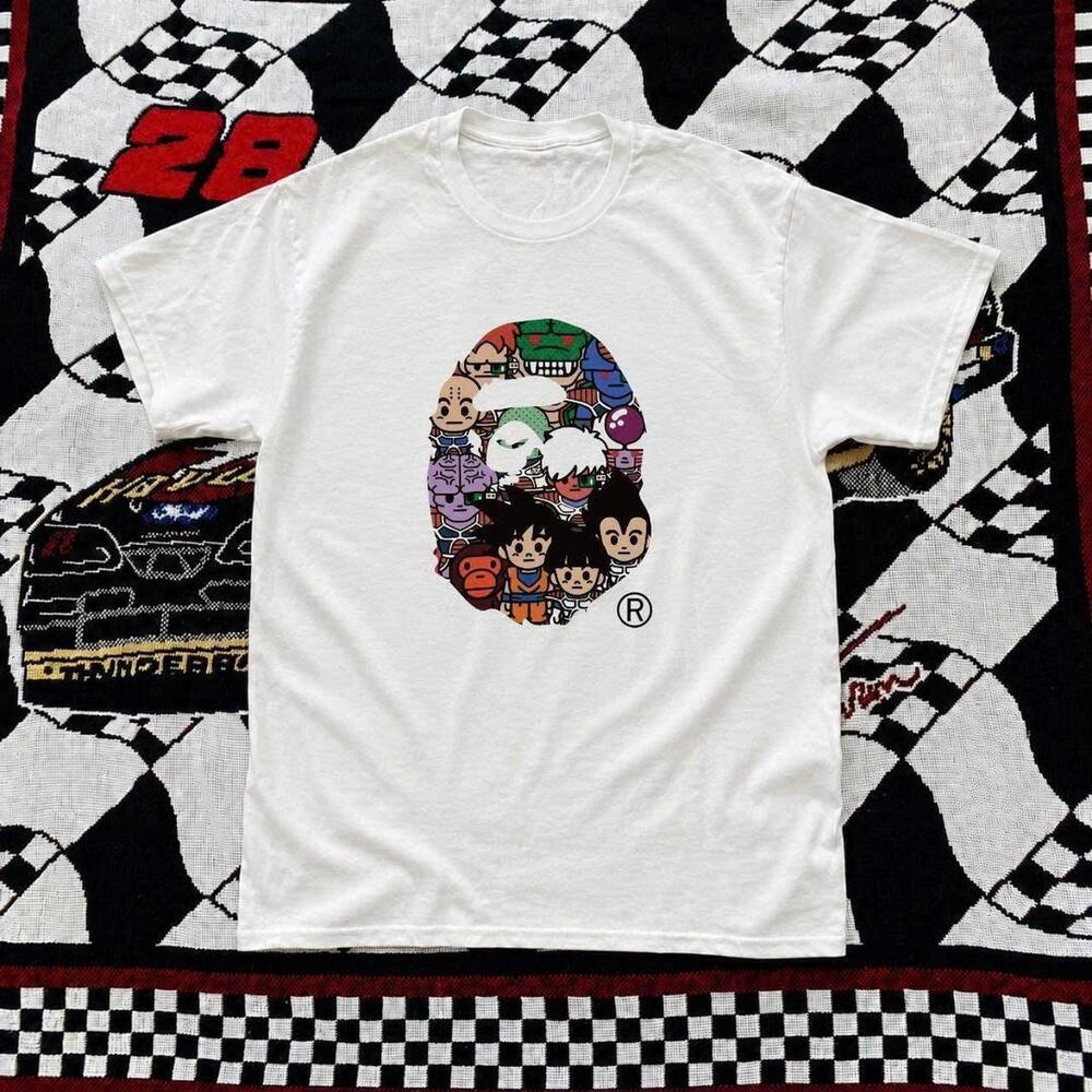 White Bape X Dragon Ball Z  Tee